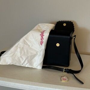 Black Leather Crossbody Bag